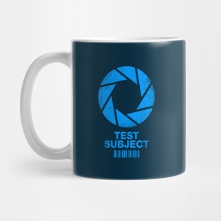 Aperture Science Test Subject -blue- Mug